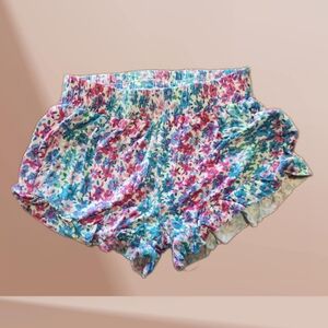 rumi + ryder floral shorts pink